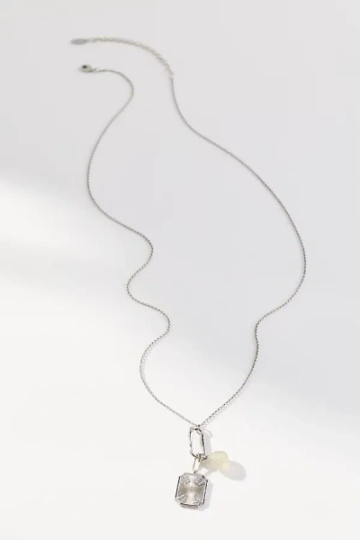 By Anthropologie Delicate Link Pendant Necklace In Silver