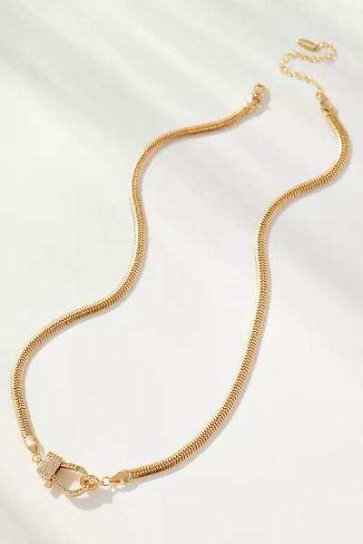 By Anthropologie Delicate Linked Necklace In Gold