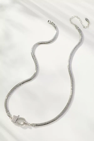 By Anthropologie Delicate Linked Necklace In Silver