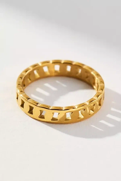 By Anthropologie Delicate Linked Ring In Gold
