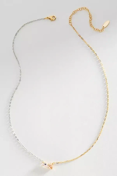 By Anthropologie Delicate Mixed Stone Necklace In Gold
