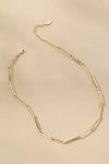 By Anthropologie Delicate Paperclip Necklace In Gold