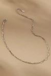 By Anthropologie Delicate Paperclip Necklace In Silver