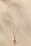 By Anthropologie Delicate Pearl Pendant Necklace In Gold
