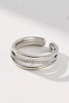 By Anthropologie Delicate Stacked Ring In Silver