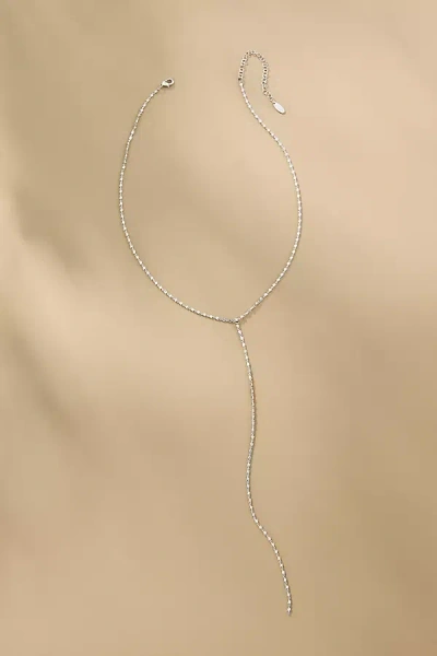 By Anthropologie Delicate Y-neck Necklace In Metallic