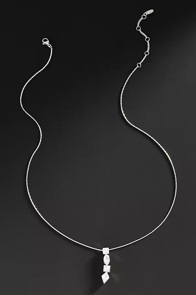 By Anthropologie Demi-fine Delicate Pendant Necklace In Silver