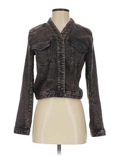 Pre-owned By Anthropologie Denim Jacket In Gray
