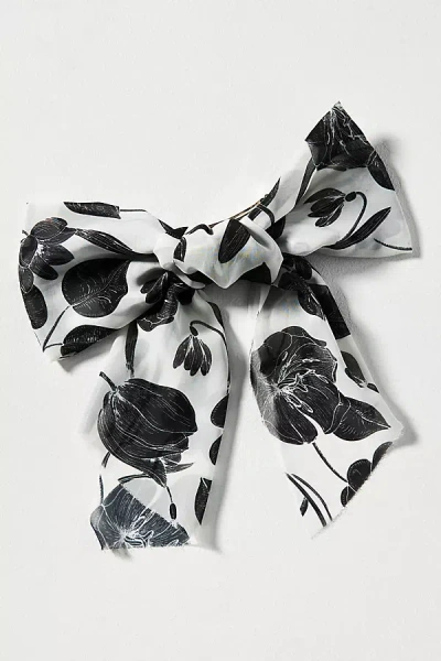 By Anthropologie Dewy Tropics Hair Bow In White