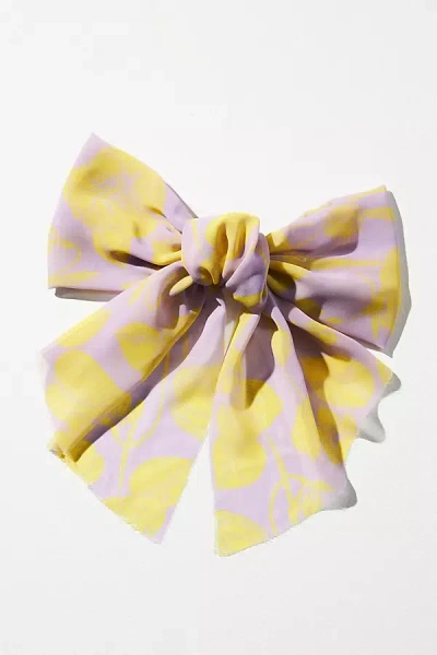 By Anthropologie Dewy Tropics Hair Bow In Yellow