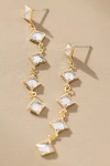 By Anthropologie Diamond Drop Earrings In Transparent