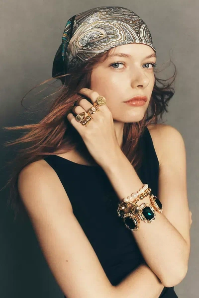 By Anthropologie Dog Icon Cocktail Ring In Gold