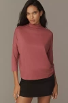 By Anthropologie Dolman Turtleneck Top In Pink