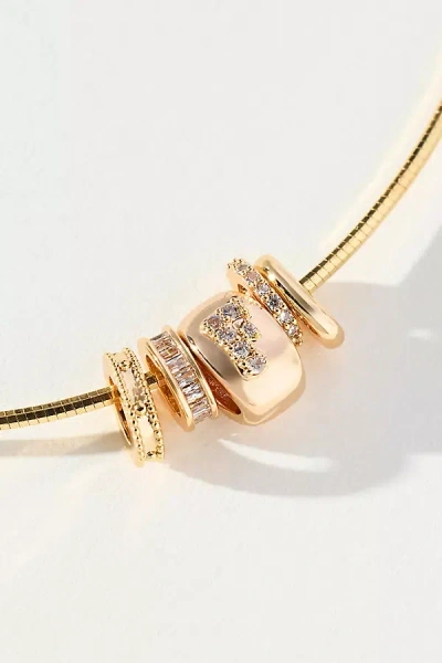 By Anthropologie Donut Charm Necklace In Gold