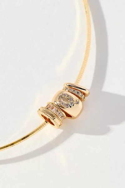 By Anthropologie Donut Charm Necklace In Gold