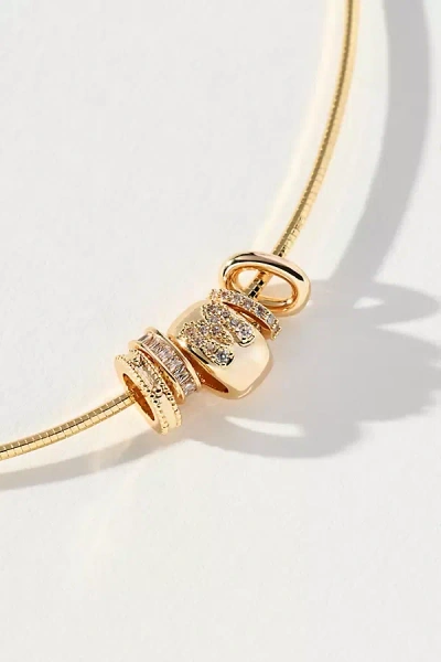 By Anthropologie Donut Charm Necklace In Gold