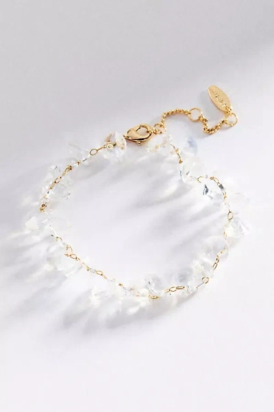 By Anthropologie Dotted Crystal Bracelet In Gold