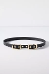 By Anthropologie Double Buckle Belt In Black