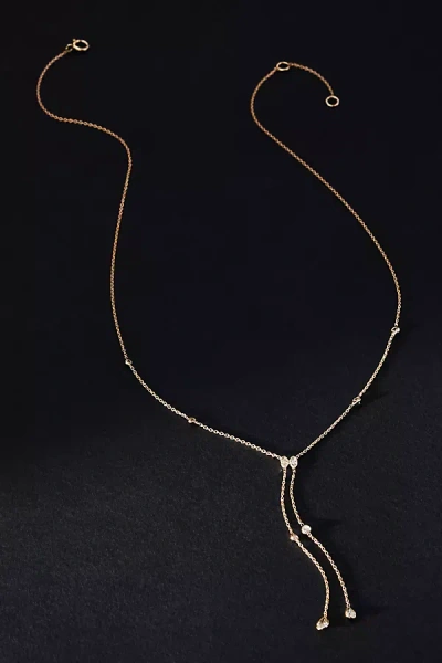 By Anthropologie Double Chain Y-neck Necklace In Gold