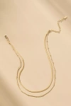 By Anthropologie Double-layered Chain Necklace In Gold