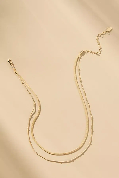 By Anthropologie Double-layered Chain Necklace
