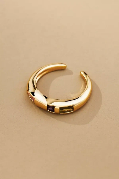 By Anthropologie Double Stone Ring In Gold