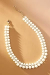 BY ANTHROPOLOGIE DOUBLE STRAND PEARL NECKLACE