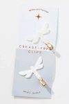 By Anthropologie Dragonfly Crease-free Hair Clips, Set Of 2