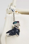By Anthropologie Dressed Up Dog Bag Charm In Black
