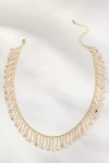 By Anthropologie Dripped Crystal Necklace In Gold