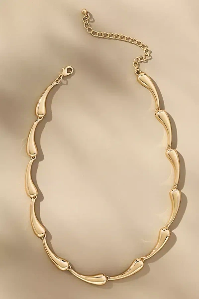 By Anthropologie Drippy Bean Necklace In Gold