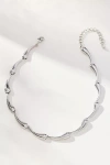 By Anthropologie Drippy Bean Necklace In Silver