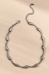 By Anthropologie Drippy Bean Necklace In Silver