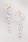 By Anthropologie Drippy Crystal Chandelier Earrings In Transparent