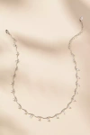 By Anthropologie Drippy Crystal Necklace In Silver