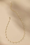 By Anthropologie Drippy Crystal Necklace In White