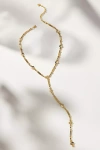 BY ANTHROPOLOGIE DRIPPY CRYSTAL Y-NECK NECKLACE