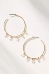 By Anthropologie Drippy Sparkle Hoop Earrings