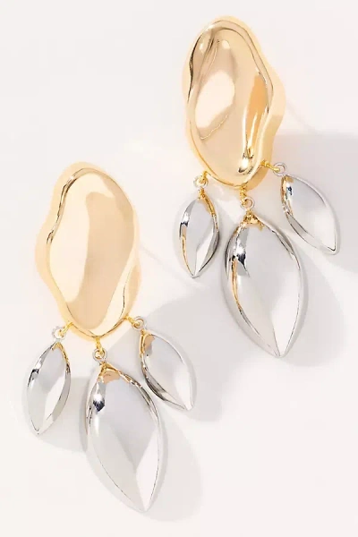 By Anthropologie Drippy Teardrop Dangle Earrings In Gold