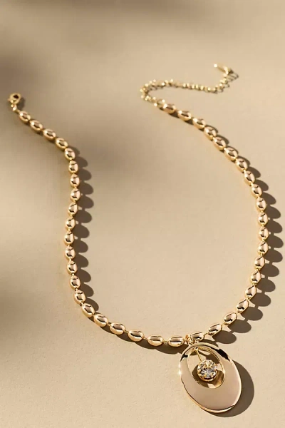By Anthropologie Eclipsed Pendant Necklace In Gold