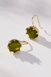 By Anthropologie Eight-prong Crystal Earrings In Green