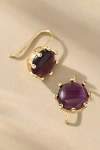 By Anthropologie Eight-prong Crystal Earrings In Purple