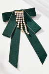 By Anthropologie Embellished Bow Brooch In Blue