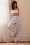 By Anthropologie Embellished Boxer Trousers In Multicolor