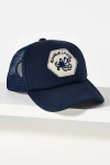 By Anthropologie Embellished Trucker Hat In Blue