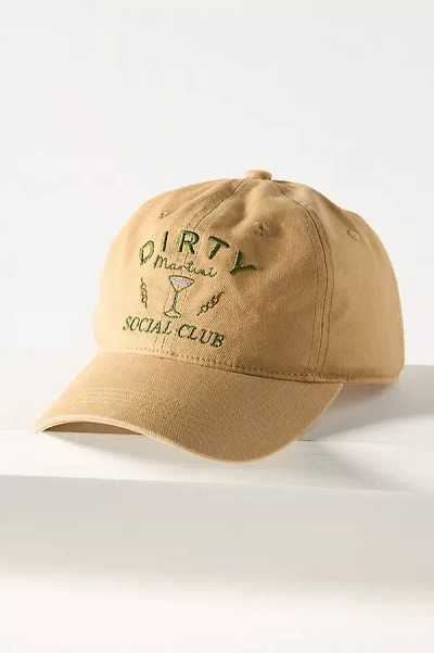 By Anthropologie Embroidered Icon Baseball Cap In Brown