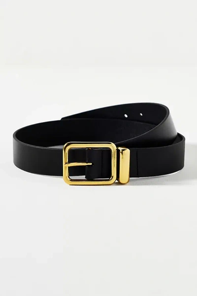 By Anthropologie Emerson Square Buckle Belt In Black