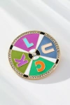 By Anthropologie Enamel Icon Brooch In Green