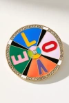 By Anthropologie Enamel Icon Brooch In Multi