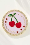 By Anthropologie Enamel Icon Brooch In Pink